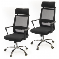 Комплект кресел АКЛАС Крокус CH TILT 8 шт Черный (Черный)